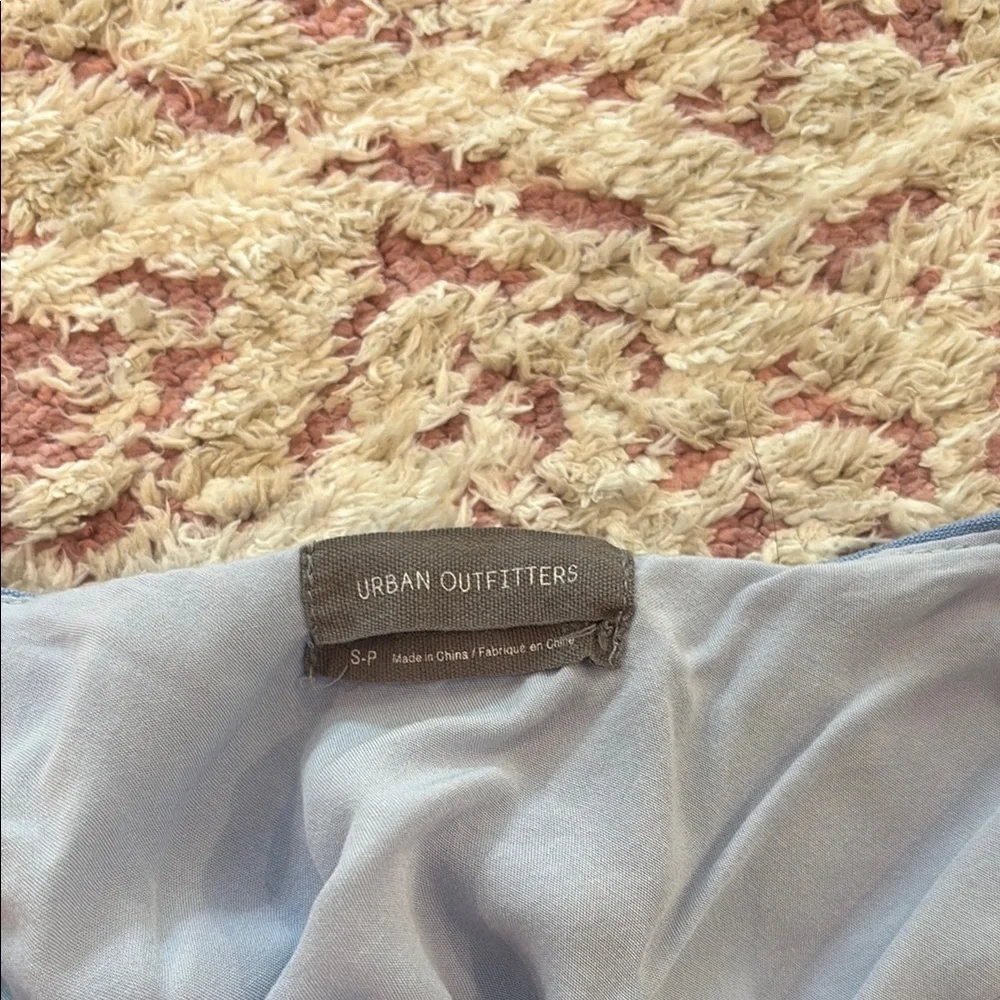 Blue Button-Down Ruffle Dress - Picture 3 of 3